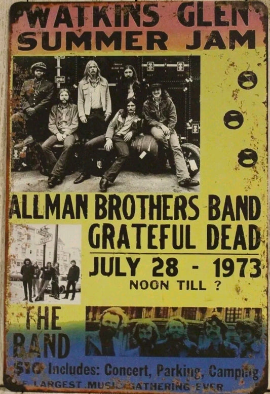 Grateful Dead Metal Tin Sign
