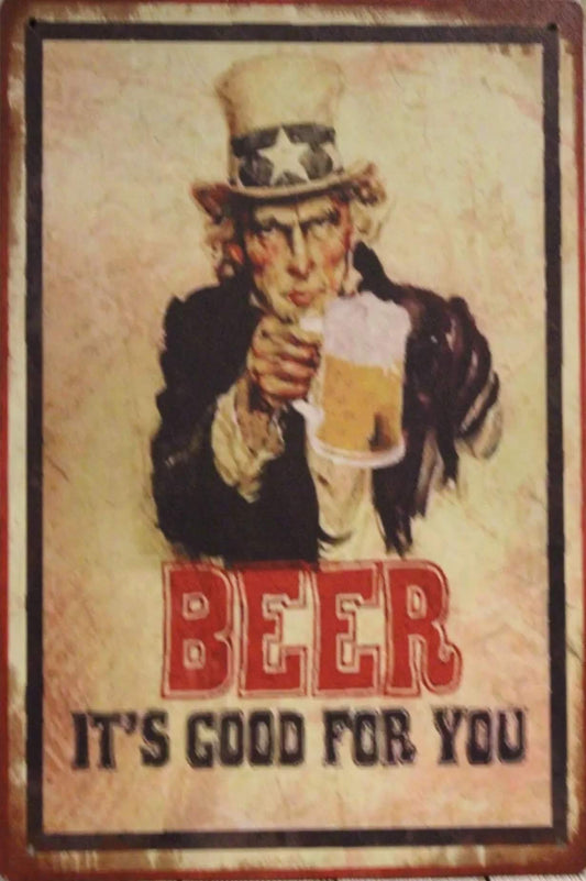 Beer Metal Tin  Sign