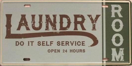 Laundry Metal Tin Sign