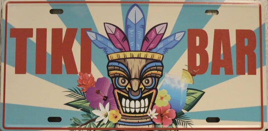 Tiki Bar Metal Tin Sign